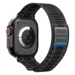 SPIGEN WBF0 óraszíj Apple Watch 8 / 9 / 10 / 11 / SE / Ultra készülékhez (44 / 45 / 46 / 49 MM) fekete