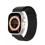 DUX DUCIS GS nylon szíj Apple Watch 42/44/45/49 mm készülékhez, fekete