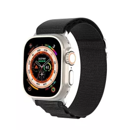   DUX DUCIS GS nylon szíj Apple Watch 42/44/45/49 mm készülékhez, fekete
