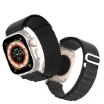 DUX DUCIS GS nylon szíj Apple Watch 42/44/45/49 mm készülékhez, fekete