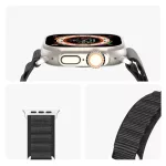 DUX DUCIS GS nylon szíj Apple Watch 42/44/45/49 mm készülékhez, fekete