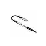 3MK USB-C adapter – Jack 3,5 mm DAC fekete
