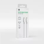 Forever újrahasznosított USB-C–USB-C kábel 1,5 m 3A KR15-CC-00 fehér