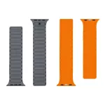 Tactical MagBand Apple Watch 42/44/45/46/49 készülékhez, szürke/narancssárga