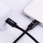 Maxlife MXUC-12 USB-C–USB-C kábel, 1,0 m, 60 W, fekete