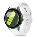TECH-PROTECT SILICONE SPORT védőtok SAMSUNG GALAXY WATCH 4 / 5 / 5 PRO / 6 / 7 / FE készülékhez fehér
