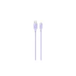 USAMS Lightning kábel 2.4A 1.2m Gyors töltés Lithe Series lila SJ565USB03 (US-SJ565)
