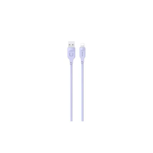 USAMS Lightning kábel 2.4A 1.2m Gyors töltés Lithe Series lila SJ565USB03 (US-SJ565)