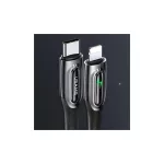 USAMS Braided USB-C to Lightning Smart Power-off 20W PD kábel 1.2m sötét zöld SJ