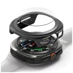 RINGKE SLIM & TEMPERED GLASS üvegfólia SAMSUNG GALAXY WATCH ULTRA 2024 / 2025 (47 MM) készülékhez titán fekete