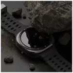 RINGKE SLIM & TEMPERED GLASS üvegfólia SAMSUNG GALAXY WATCH ULTRA 2024 / 2025 (47 MM) készülékhez titán fekete
