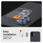 SPIGEN OPTIK PRO GLAS.TR EZ FIT kameravédő 2 db iPhone 16/16 Plus/17 készülékhez fekete