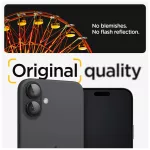 SPIGEN OPTIK PRO GLAS.TR EZ FIT kameravédő 2 db iPhone 16/16 Plus/17 készülékhez fekete