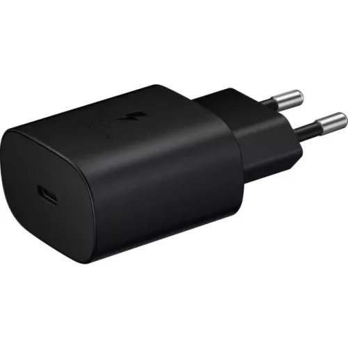 Gyári Samsung adapter a kiválasztott telefonhoz fekete 25w