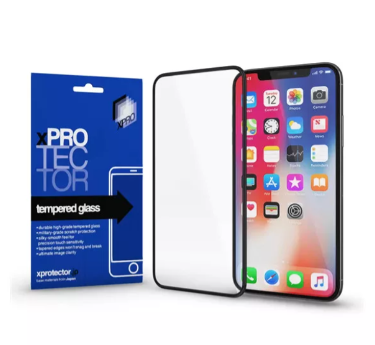 Apple iPhone 14/13/13 Pro Xprotector Tempered Glass Full Size 3D kijelzővédő üvegfólia, fekete