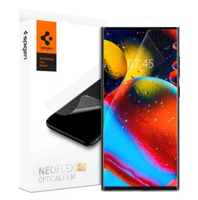 Spigen Flex iD Samsung Galaxy S23 Ultra hajlított kijelzővédő fólia